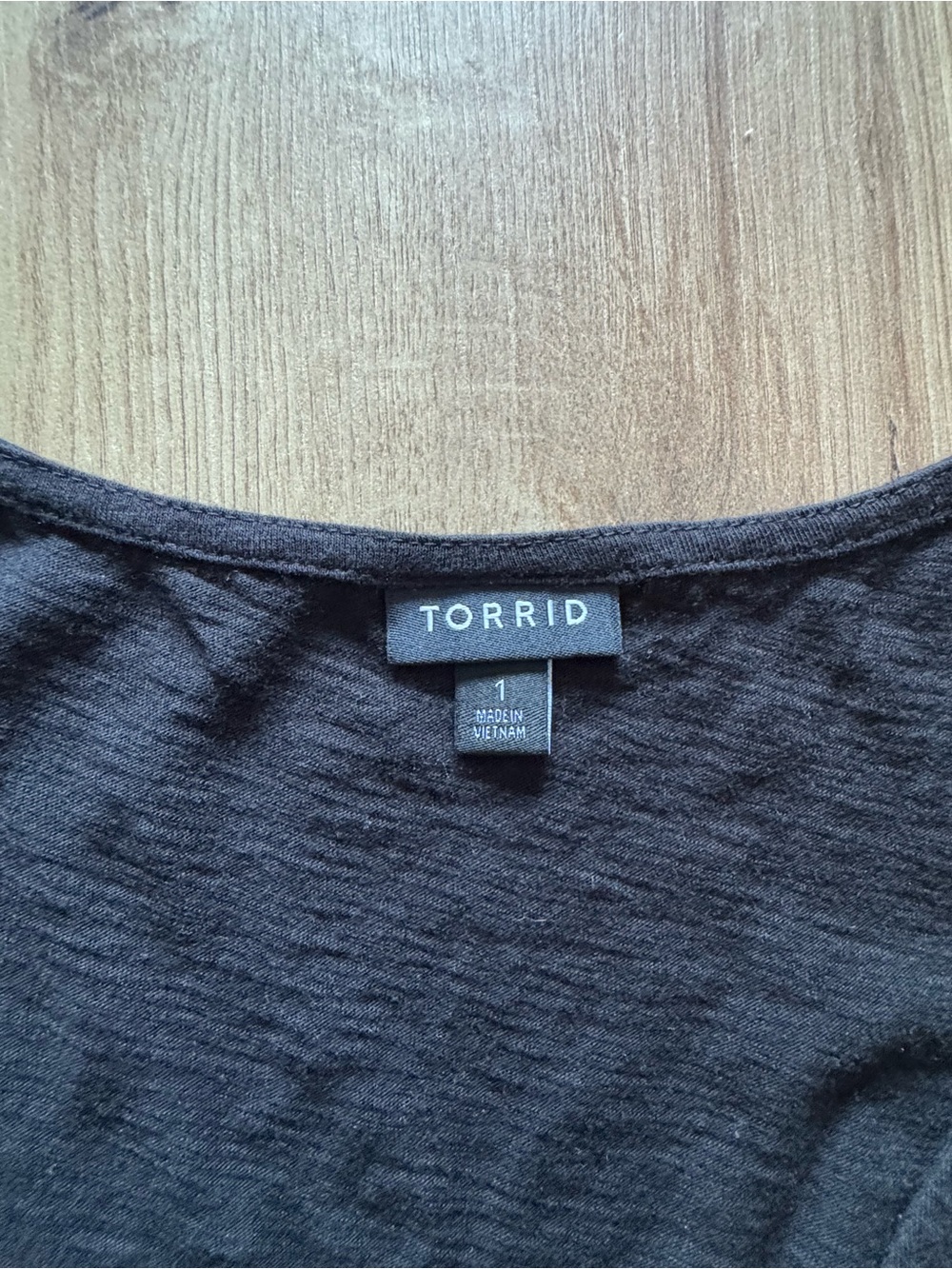 torrid Black Tank Top with Multicolor VACAY Letters & Front Tie - Picture 5 of 7